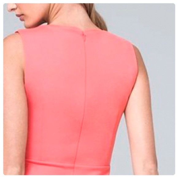 NWT WHBM TEA ROSE EMPIRE-WAIST V-NECK SHEATH DRESS - Picture 6 of 12